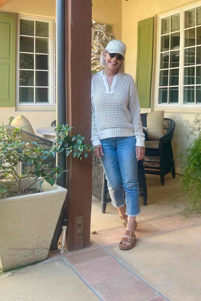 Splendid Open Knit Sweater & Jeans