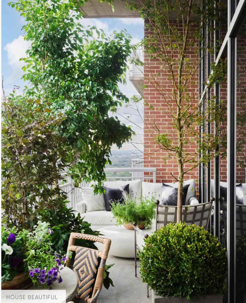 Houston Plant Filled Balcony-M James Design Group