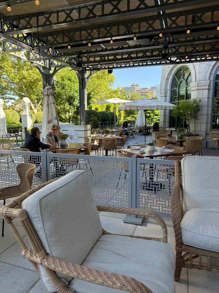 hotel grand american laurel restaurant outdoor dining