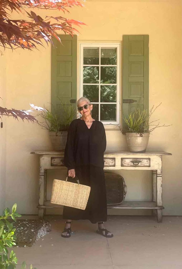 Old Navy Crinkle Gauze Split Neck Top and Skirt