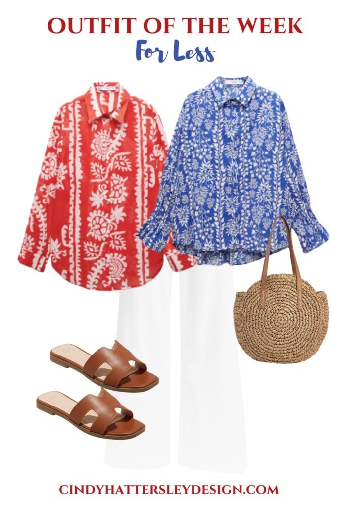 Cheap Chic Outfit of the week red white and blue