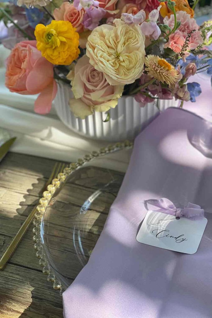 wedding place setting