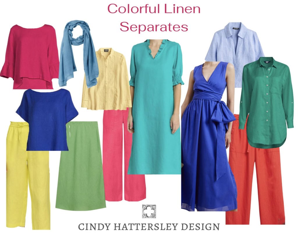 colorful linen separates