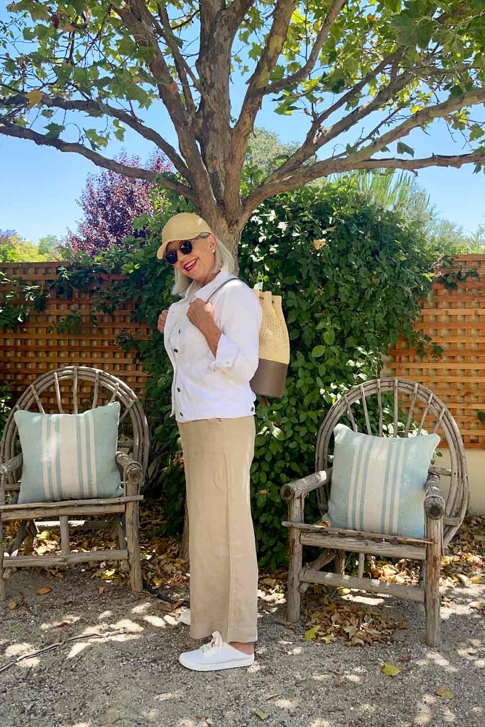 Frank and Eileen pants with a white tee