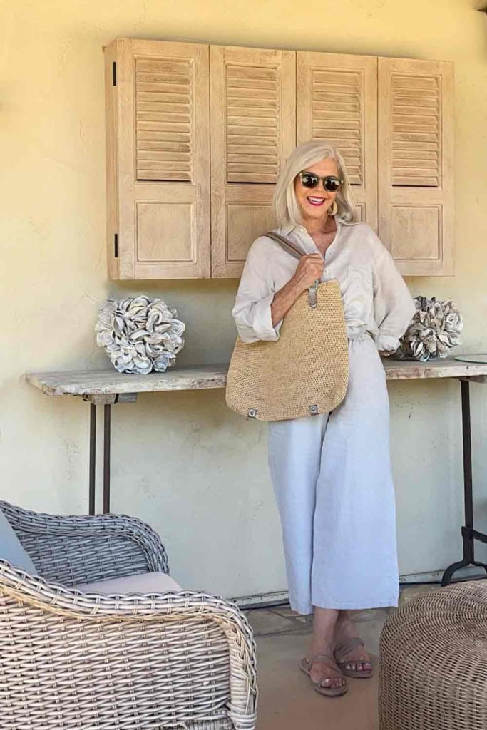 linen shirt and pants cindy hattersley