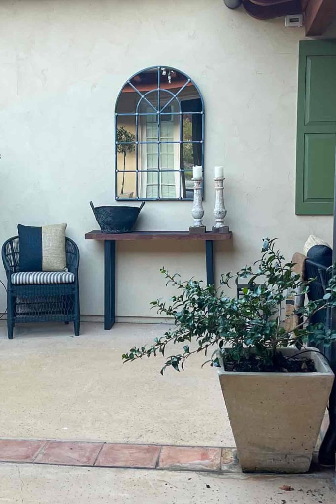 outdoor serving table