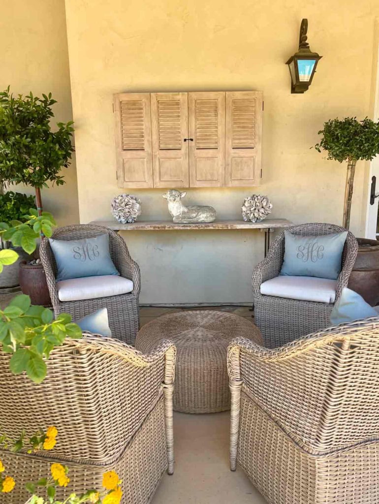 Outdoor TV area cindy hattersley's patio