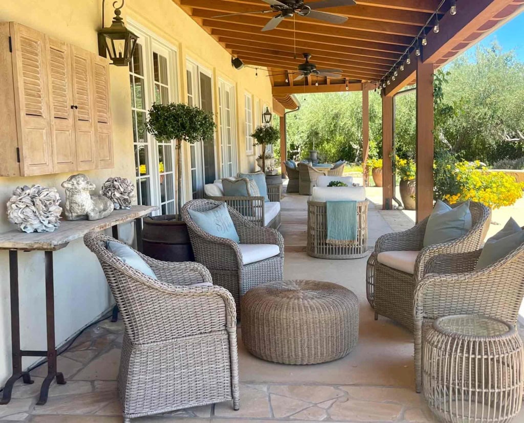 Pool Seating Area cindy hattersley