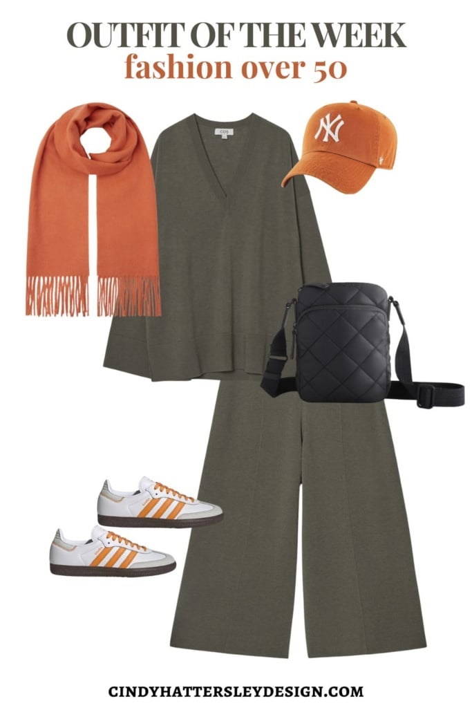 Cos Outfit with Orange Accents