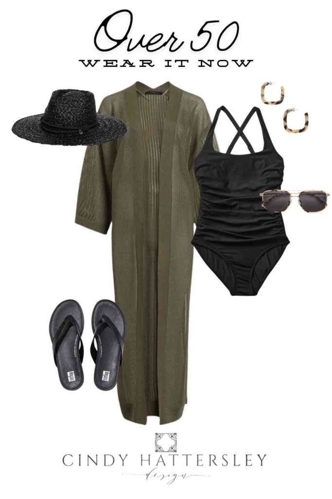 All Saints Kimono Sweater Coverup OUtfit