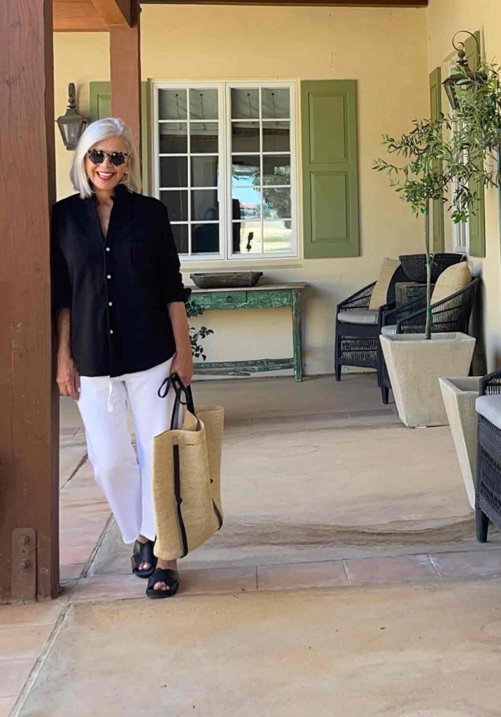 cindy hattersley in Eileen shirt and Catherine pants