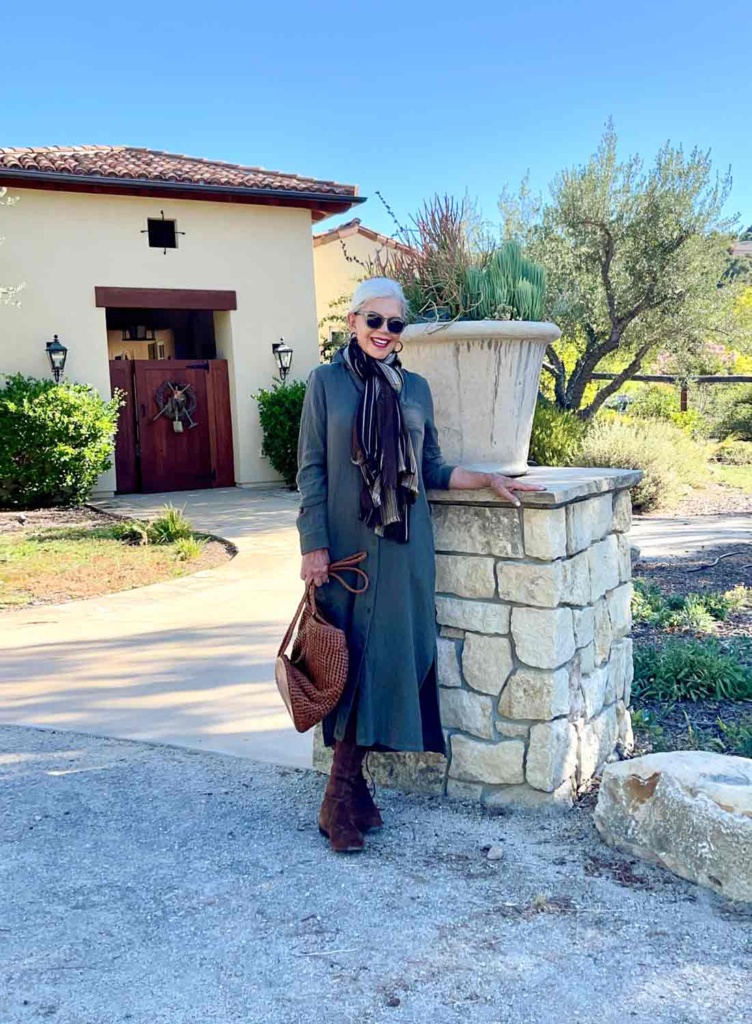 Nordstrom Gauze Dress with Scarf for Fall