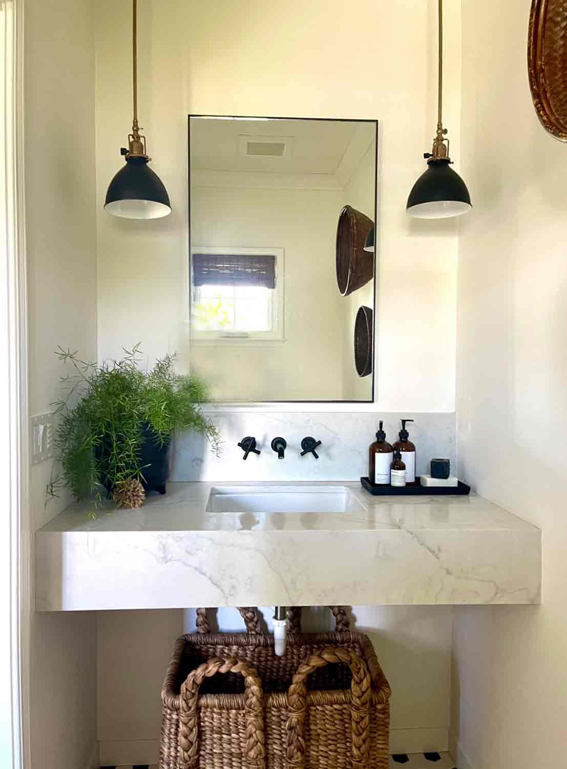 small powder bath