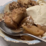 Old Fashioned Apple Crisp from The Chunky Chef