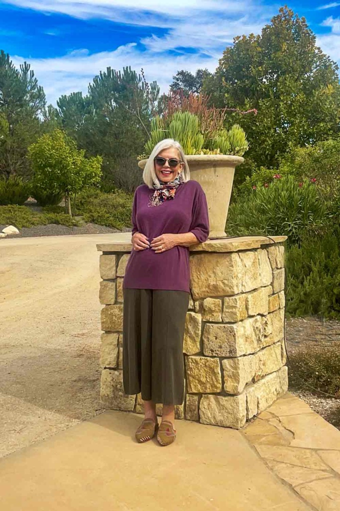 J Crew Purple Cashmere Sweater