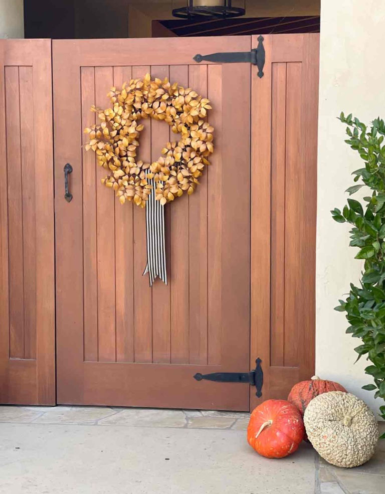 Target $35 Wreath on entry gate