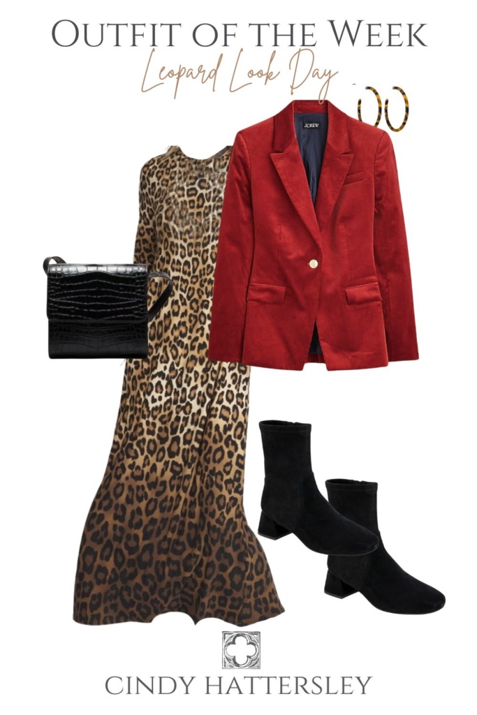 outfit of the week leopard dress