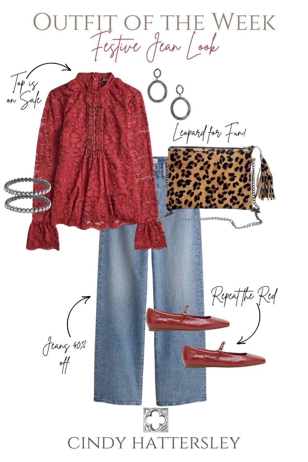 Festive Holiday Jean Look
