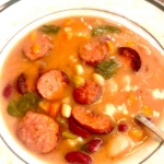 Sausage three bean soup