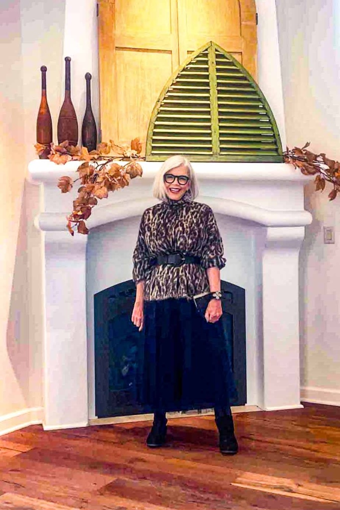 COS Leopard Sweater and tulle skirt