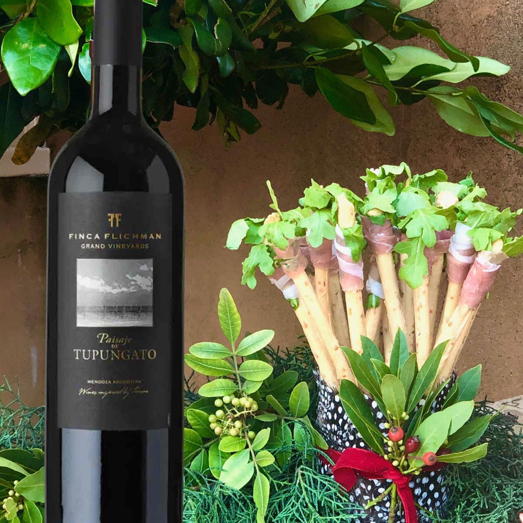 Argentinian Malbec & Prosciutto Breadsticks