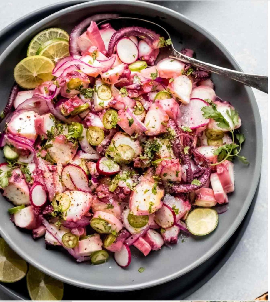 platings and pairings octopus ceviche