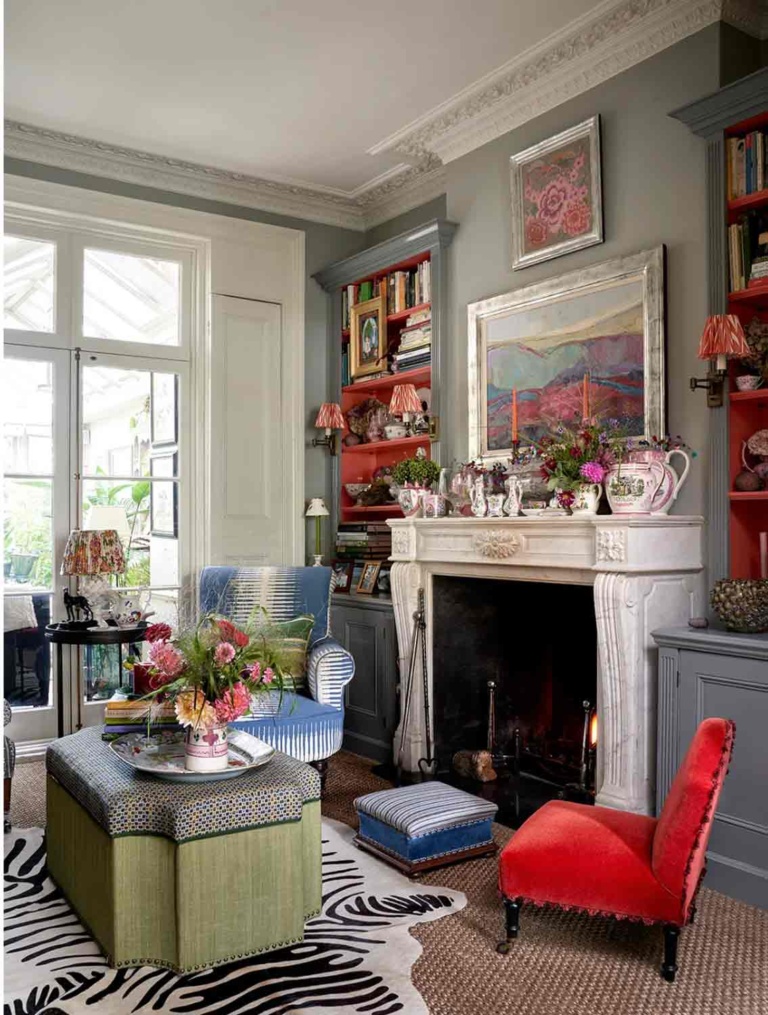 Butter Wakefield's Living Room Photograhped by Simon Brown for House and Garden