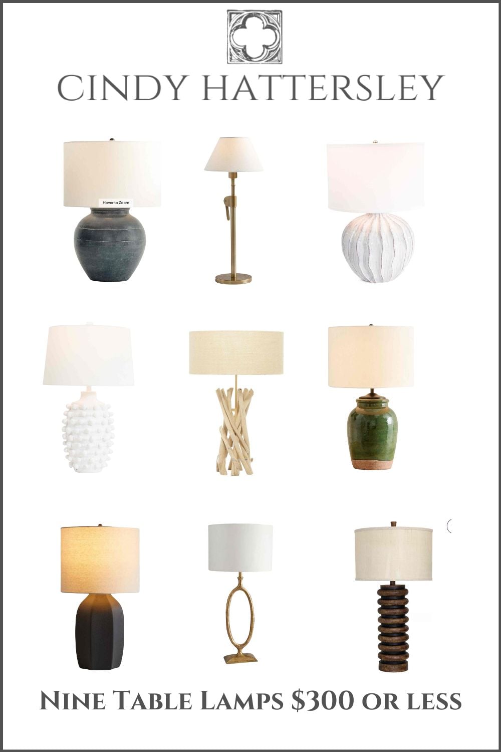 Nine table lamps under $300