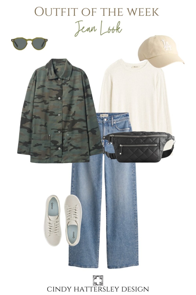 Camo Jacket & Jeans Look