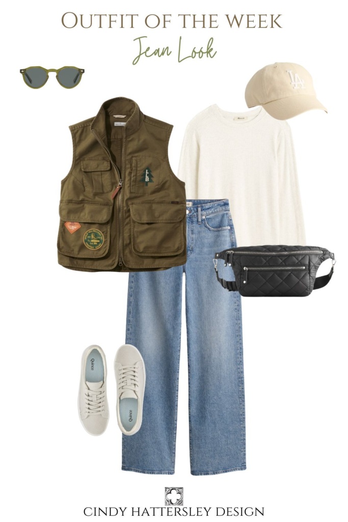 Camo Vest & JEANS LOOK