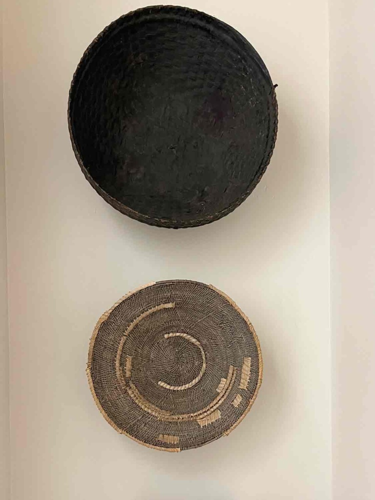 wall baskets small powder room