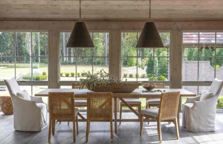 beth webb designed dining space lisa romerain photography