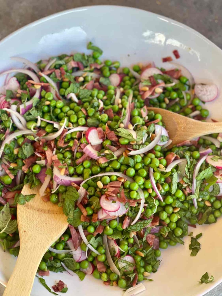 fresh pea salad