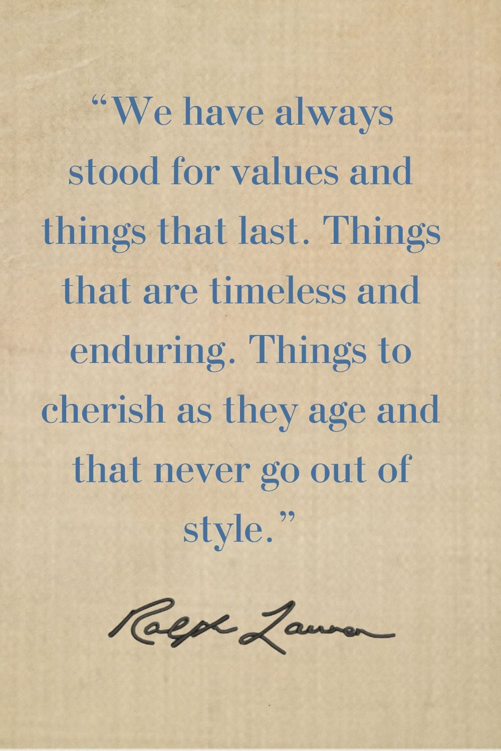 ralph lauren quote