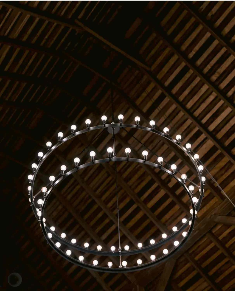 Magical Indiana Barn Wedding Venue-chandelier
