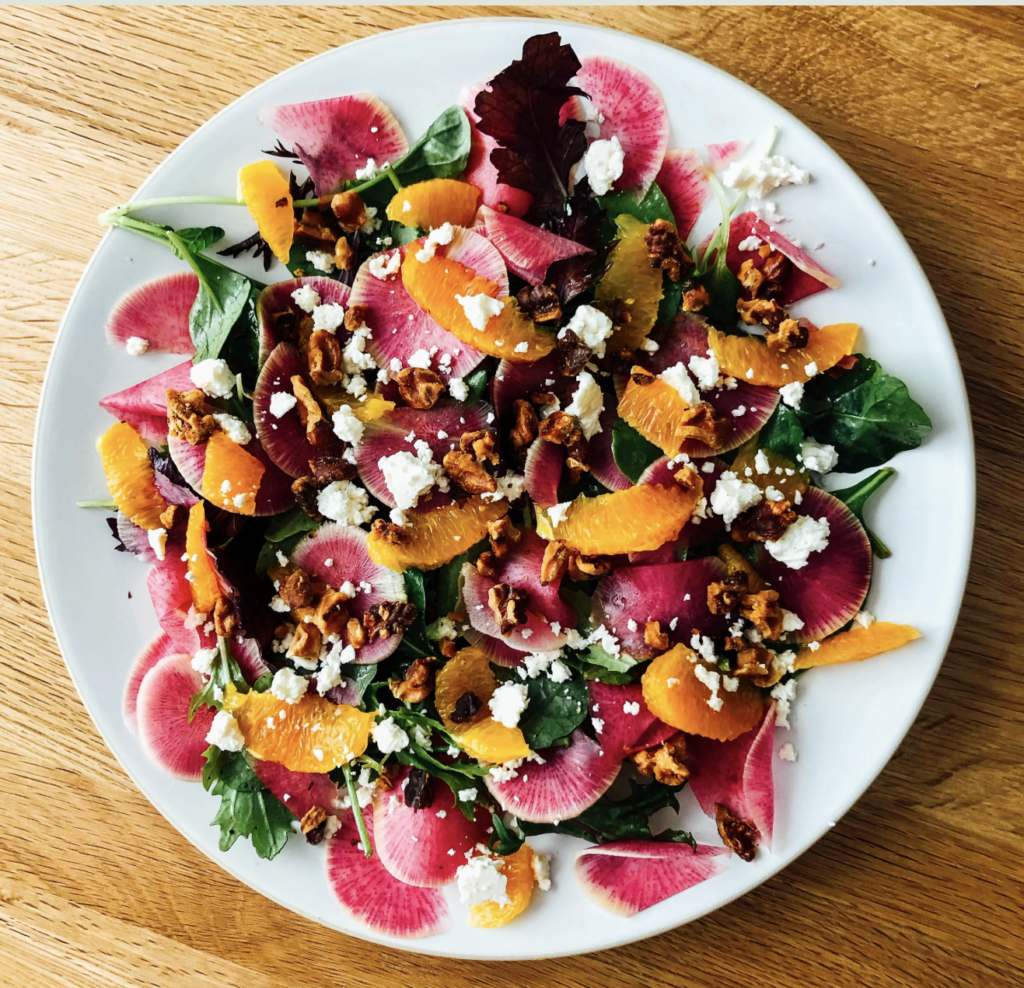 watermelon radish salad