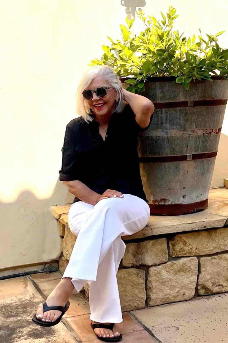 J Crew Voile Shirt & Frame Jeans