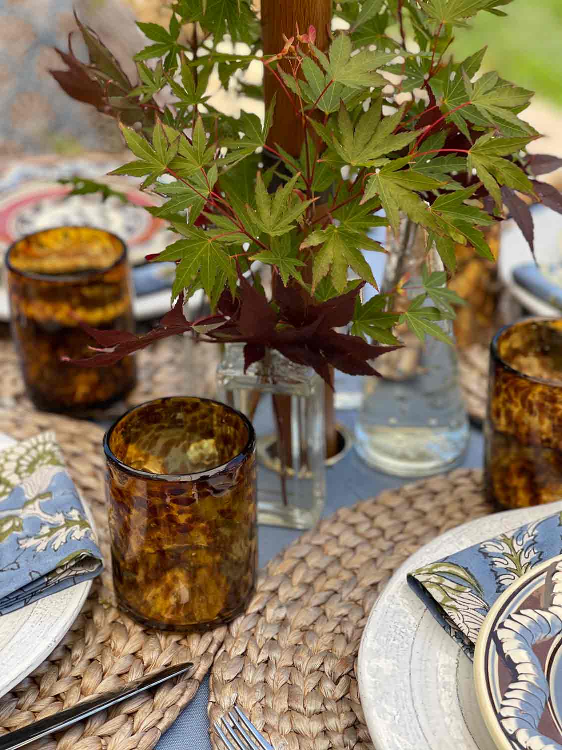 Tory burch salad plates udson grace tortoise glassee