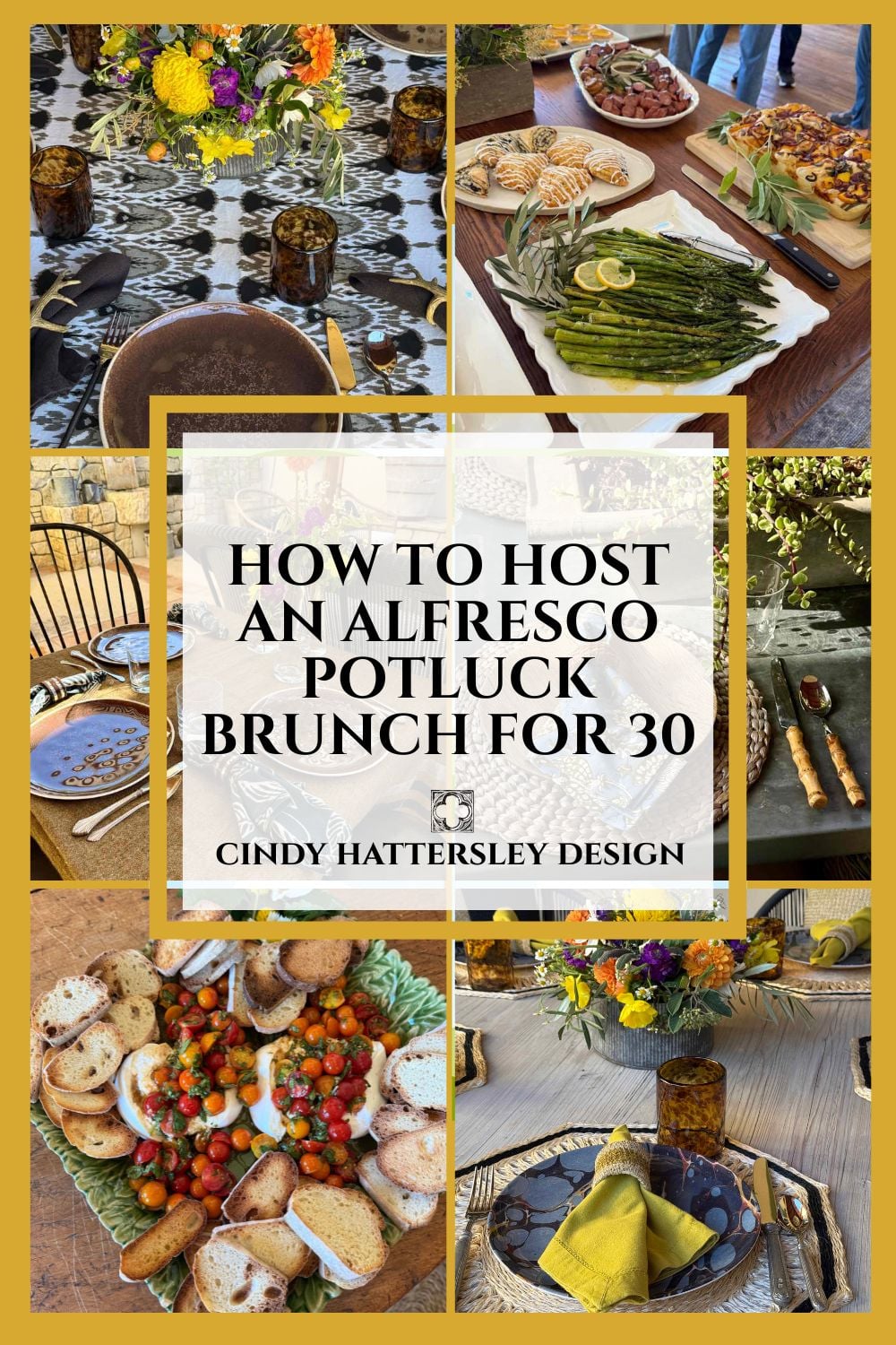 How to Host an Alfresco Potluck Brunch for 30