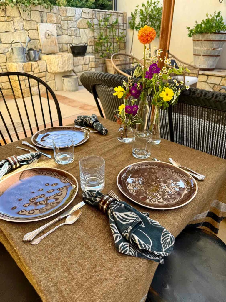 Courtyard Table for Three