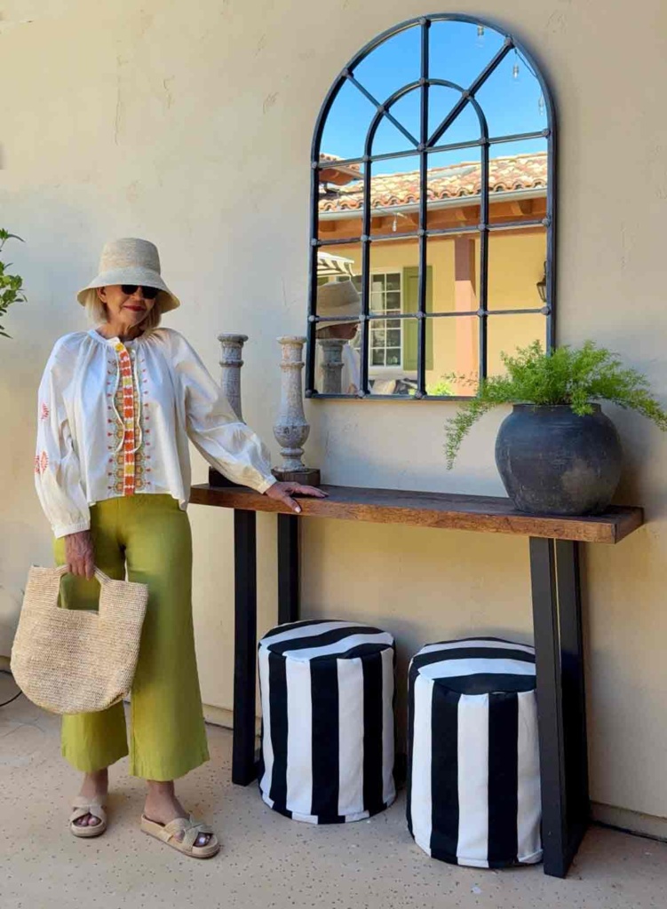 Rachel Behrens Blouse Eileen Fisher Linen Pants