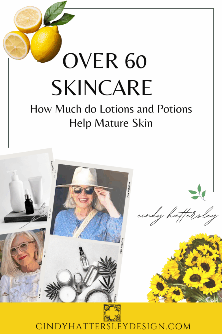 How much do lotions and potions help mature skin