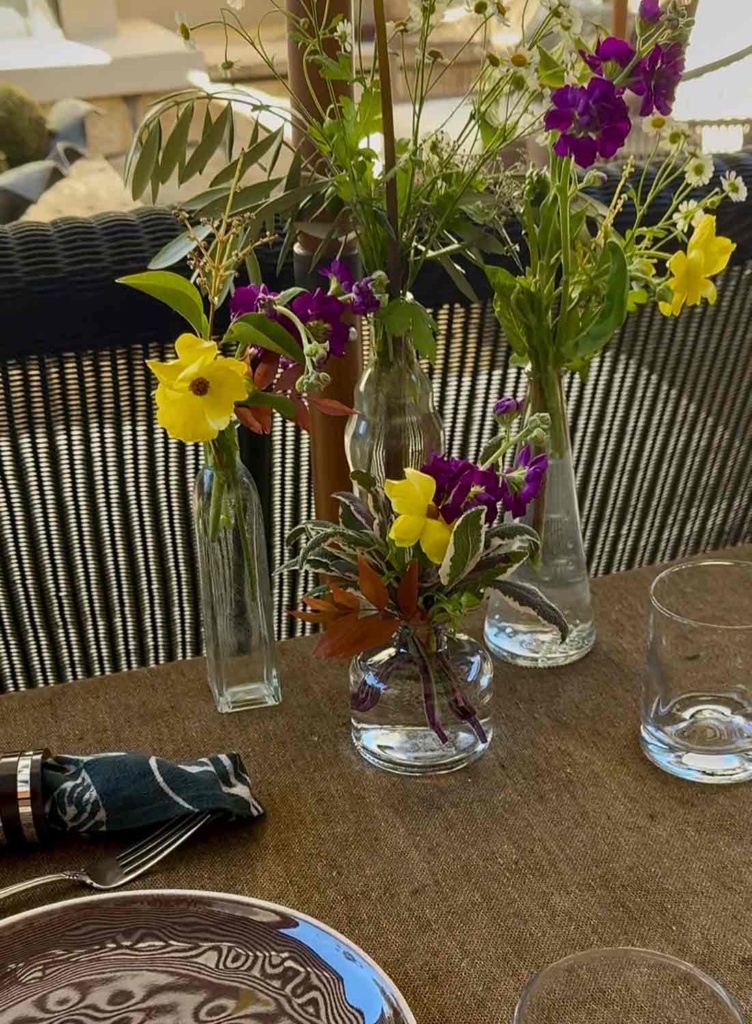 small bottle tablescape