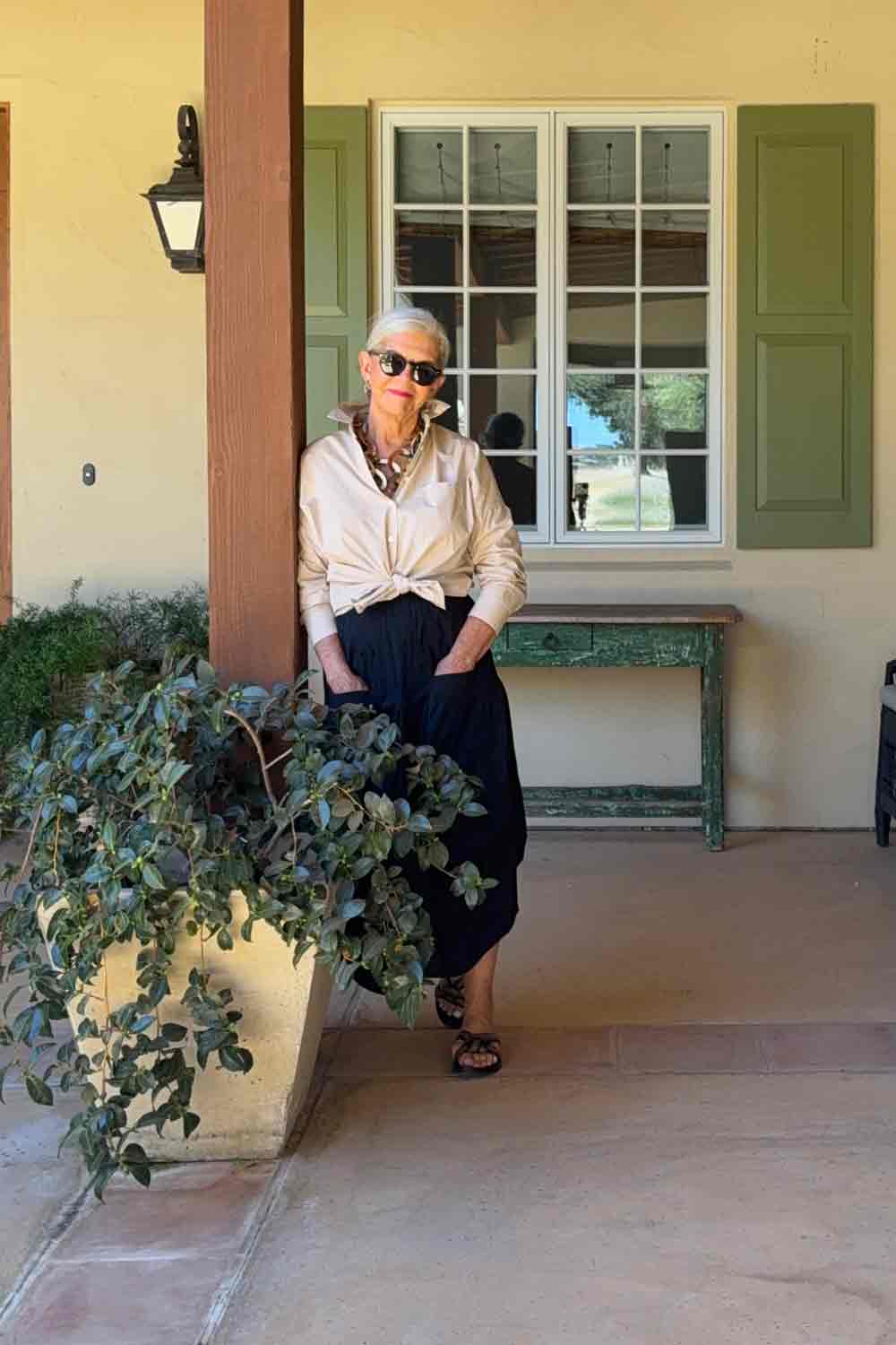 Ruti Skirt and Alex Mill shirt