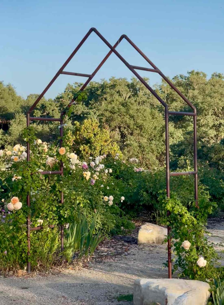 Copper Rose Arbor in Cindy Hattersley's garden