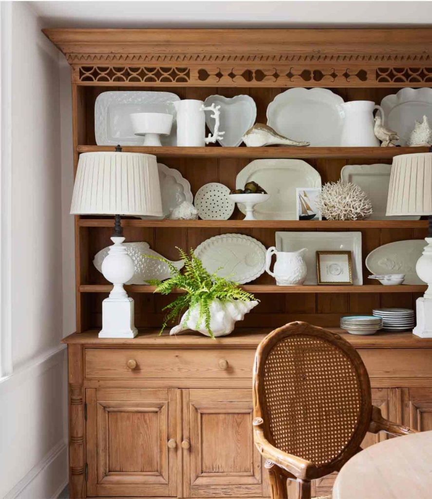Nora Murphy Cupboard filled with Ironstone