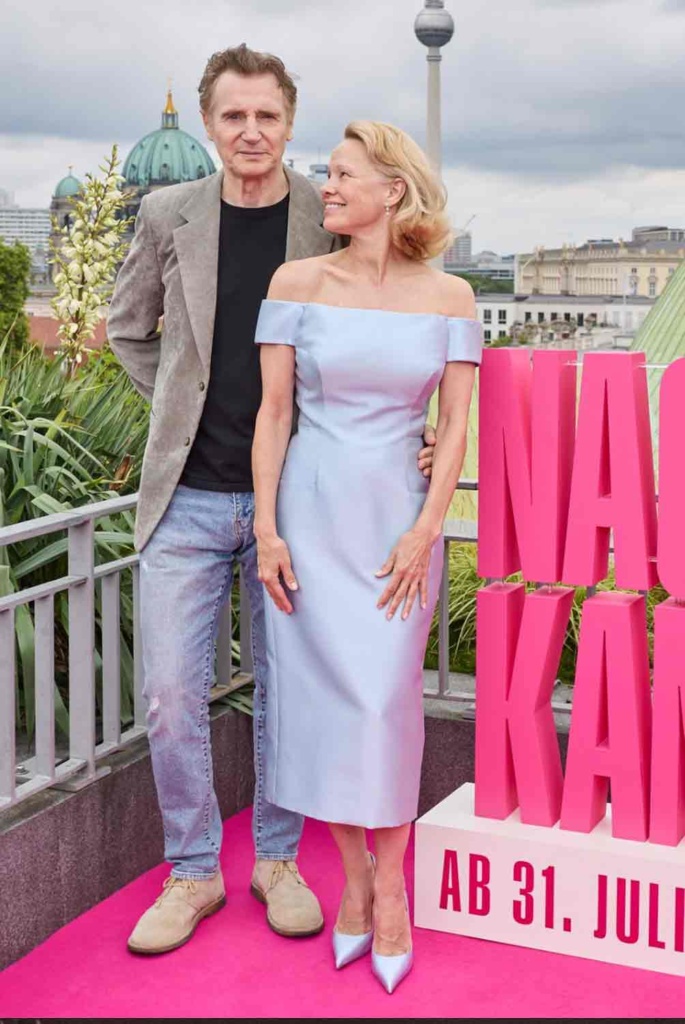 Pamela Anderson and Liam Neeson