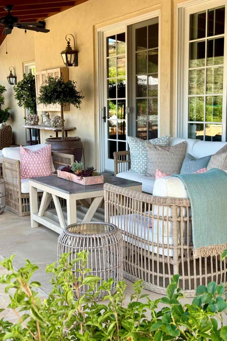 Pool patio seating area cindy hattersley design
