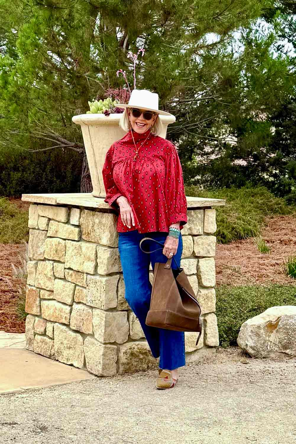 BR Western block print shirt & jeans