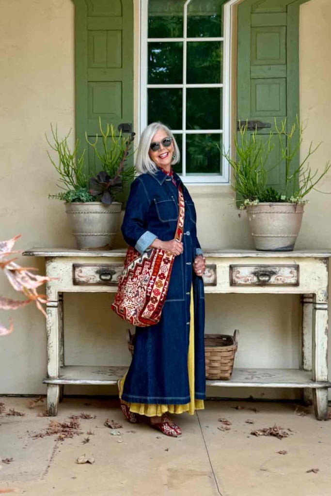 Rollas Denim Trench CP Shades Velvet Skirt